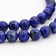 Natural Lapis Lazuli Round Bead Strands G-M158-8mm-1