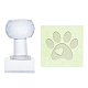 PH Pandahall Pfotenabdruck Seifenstempel Tier Katze Hund Fußabdruck Acrylstempel Seifenprägestempel Seifenkapitel Abdruckstempel für handgemachte Seife DIY-WH0350-013-1