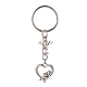 Porte-clés pendentif en alliage coeur saint valentin KEYC-JKC00625-3