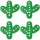 Ornamenti di cactus per infeltrimento ad ago in feltro per lavori manuali AJEW-WH0289-37-1