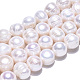 Hebras de perlas de agua dulce cultivadas naturales PEAR-N013-10D-3