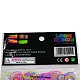 Telas de caucho de color neón fluorescente recargas con accesorios DIY-R006-4