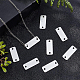 Benecreat 長方形アルミニウム空白タグ 30 穴 2 パック  ペットの犬の空白のタグ  スライバー彫刻スタンピングブランクネックレスブレスレットジュエリー diy 装飾クラフト FIND-BC0002-58-6