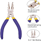 BENECREAT 6 in 1 Bail Making Pliers 6Inch Carbon Steel Wire Forming Bail Making Shaping Jump Ring Pliers for Jewelry Crafts Making PT-BC0002-17-4