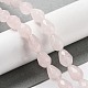Natürlichen Rosenquarz Perlen Stränge G-P520-B02-01-2