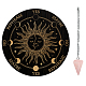 Ahademaker 1pc cône/pointe/pendule pendentifs en pierre de quartz rose naturel DIY-GA0004-33A-1