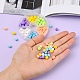 6 Colors Polymer Clay Bead Strands CLAY-YW0001-18-9