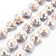Naturales keshi abalorios de perlas hebras PEAR-S020-A01-2