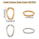 Dicosmetic 200 pz 2 colori 304 anelli di salto aperti in acciaio inox STAS-DC0005-86-4