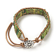 Bracelets perlés en cordon de jaspe avec régalite naturelle / jaspe impérial / sédiment marin BJEW-E351-03B-3