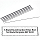Varilla redonda de fibra de carbono benecreat 21 Uds 6 estilos DIY-BC0004-81-4