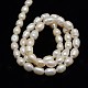 Grade A Natural Cultured Freshwater Pearl Beads Strands PEAR-L001-B-03-3