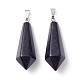 Synthetic Blue Goldstone Pointed Pendants G-I314-02P-08-2