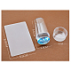 Timbro sigillo in silicone trasparente completo per nail art e set raschietto grande MRMJ-L003-V01-3