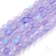 Synthetic Moonstone Beads Strands G-R375-8mm-A19-2