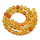 Glass Round Beads Strands GLAA-M044-01J-2