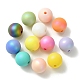 UV Plating Rainbow Iridescent Acrylic Beads X-OACR-K003-002-1