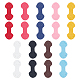 Wadorn 18 pz 9 colori cucire su fibbia di sospensione in similpelle pu PURS-WR0001-29-1