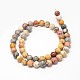 Perles rondes naturelles en pierre picasso / jaspe picasso G-P075-42-10mm-2