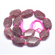 Chapelets de perles aux fraises en quartz naturel G-K223-37A-2