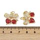 Латунные микро проложить кубического циркония подвески KK-H072-05G-3