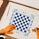 FINGERINSPIRE Modern Checkerboard Template 30x30cm Painting Chess Checkers Lined Gameboard Family Game Home Decor Gift Best Vinyl Large Stencils for Painting on Wood DIY-WH0172-562-5