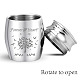 CREATCABIN Tree of Life Mini Urn Small Keepsake Cremation Urns Ashes Holder Miniature Burial Funeral Paw Container Jar Engraving Stainless Steel for Human Ashes Pet Dog Cat 1.57 x 1.18 Inch(Silver) AJEW-CN0001-69I-4