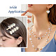 Cheriswelry 90pcs 6 style uv placage transparent arc-en-ciel perles acryliques irisées OACR-CW0001-04-8