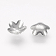 304 Stainless Steel 5-Petal Flower Bead Caps STAS-J011-02-2