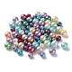 Fili di perle rotonde di perle di vetro tinto ecologico HY-X0006-6-8mm-4