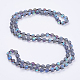 Синтетические лунные камни из бисера многоцелевые ожерелья / браслеты X-NJEW-K095-C10-1
