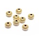 Perles ondulées fourrées d'or jaune KK-L183-030G-1