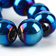 Chapelets de perles en verre transparent électrolytique X-EGLA-Q062-8mm-D01-4
