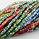 Electroplate Glass Beads Strands EGLA-R030-3x3mm-M1-1