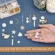 SUNNYCLUE 1 Box 10 Pairs DIY Shell Earrings Dangle Making Starter Kit Seashell Charms Sun Moon Star Charms Geometric Teardrop Beads for Jewelry Making Kits Beginner Women DIY Craft Supplies DIY-SC0020-47-3