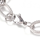 304 Stainless Steel Chain Bracelets BJEW-L661-05P-2