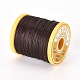 Round Waxed Polyester Cord YC-E004-0.65mm-N636-2