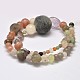 Nuggets Natural & Synthetic Mixed Stone Bead Strands X-G-M297-09-2