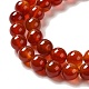 Natural Agate Beads Strands G-G390-8mm-03-5