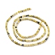 Natürliche gelbe türkisfarbene (Jaspis) Perlenstränge G-D463-11A-2