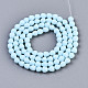 Chapelets de perles en verre opaque de couleur unie GLAA-N045-002-A07-3