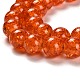 Spray Painted Crackle Glass Beads Strands CCG-Q001-10mm-09-3