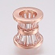 Brass Micro Pave Cubic Zirconia Beads ZIRC-F083-077-RS-2
