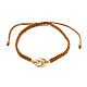 Bracelets de perles de nylon tressés réglables BJEW-JB05548-02-1