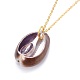 Cowrie Shell Pendants Necklaces and Dangle Earrings Jewelry Sets SJEW-JS01017-6