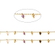 Handgefertigte facettierte Perlenketten aus Natursteinmischungen CHC-E021-02E-1