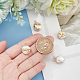 NBEADS 4 Pcs Mother's Day Pearl Charms PEAR-NB0001-82-3