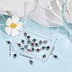 SUNNYCLUE 1 Box 24Pcs Rhinestone Connector Charm Rhinestone Connectors Stainless Steel Link Connectors Flat Round Linking Charms for Jewelry Making Charms Women DIY Necklace Bracelet Earring Crafts STAS-SC0004-34-7