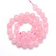 Dyed Natural Rose Quartz Round Beads Strands G-O047-05-10mm-3
