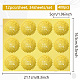 34 hoja de pegatinas autoadhesivas con relieve de lámina dorada. DIY-WH0509-040-2